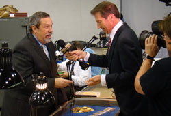 Michael Fuljenz and Jeff Flock at the World's Fair of Money in Chicago, August 16, 2011