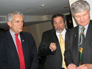 Mike Fuljenz with Rep Lloyd Doggett (D-TX) and Rep Jimmy Hayes (R-LA)